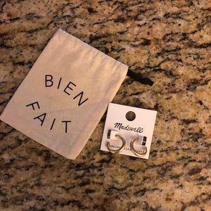 Madewell Gold Hoops Earrings